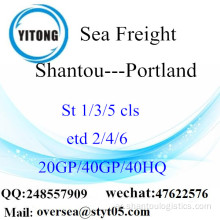 شانتو ميناء الشحن البحري الشحن إلى بورتلاند
